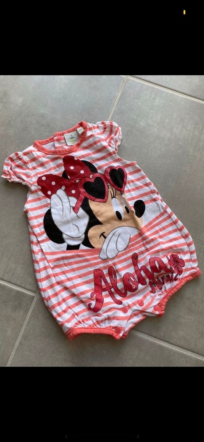 Barboteuse 6 mois Minnie neuve
