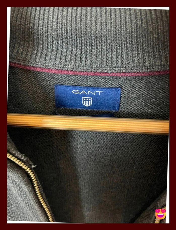 Gilet Gant – Taille XXL – Gris – 100 % coton – Homme - photo numéro 3