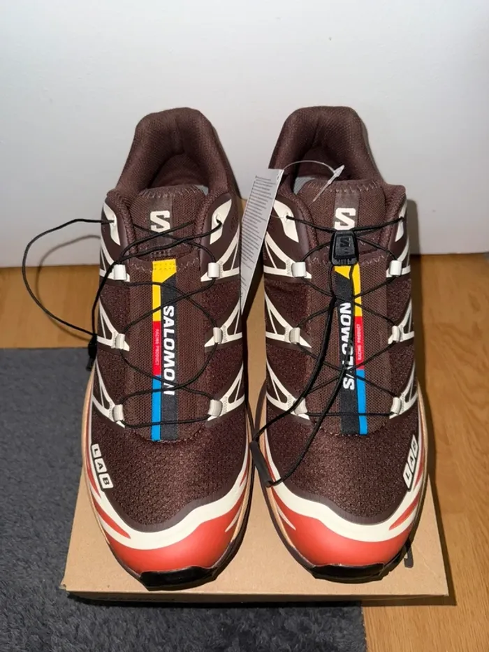 Salomon XT-6 Marron, Beige Rosted Clay / Burnt Ochre / Almond milk - photo numéro 17