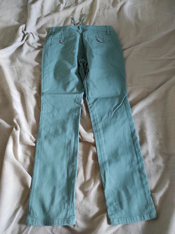 Pantalon vert eau - photo numéro 3
