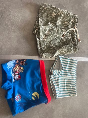 3 shorts maillot de bain