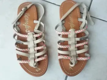 Sandales - Nu Pieds - Entre doigts En Cuir Le Temps Des Cerises 36.