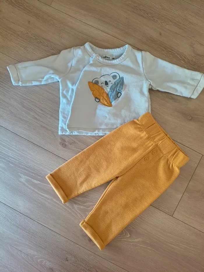 Ensemble pantalon brassière pull garçon 6 mois