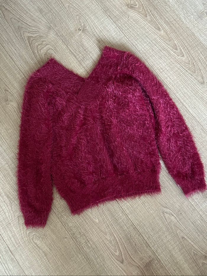 Pull tout doux rouge bordeaux Morgan taille M comme neuf - photo numéro 8