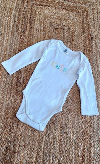 Joli Body blanc tout doux CUTE Orchestra 6mois Neuf