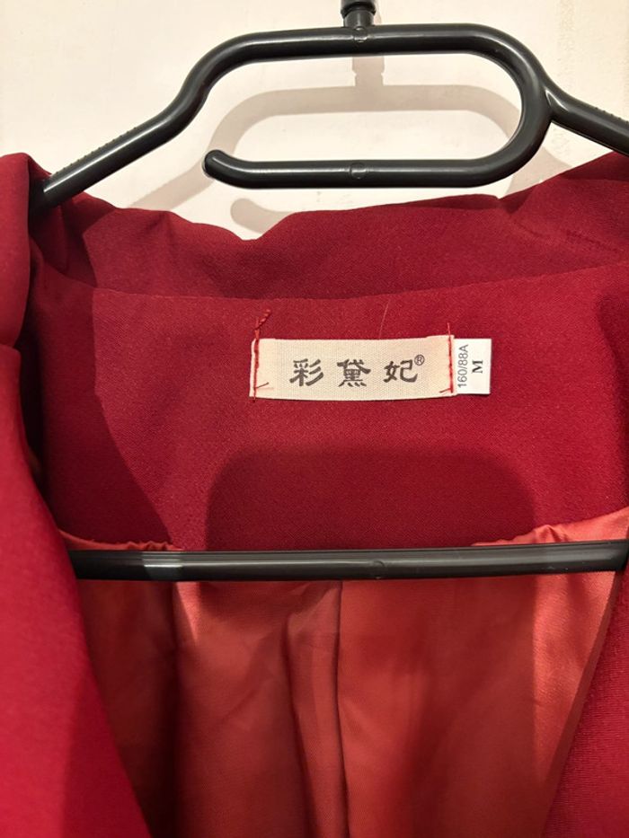 Veste de blazer bordeaux - photo numéro 2