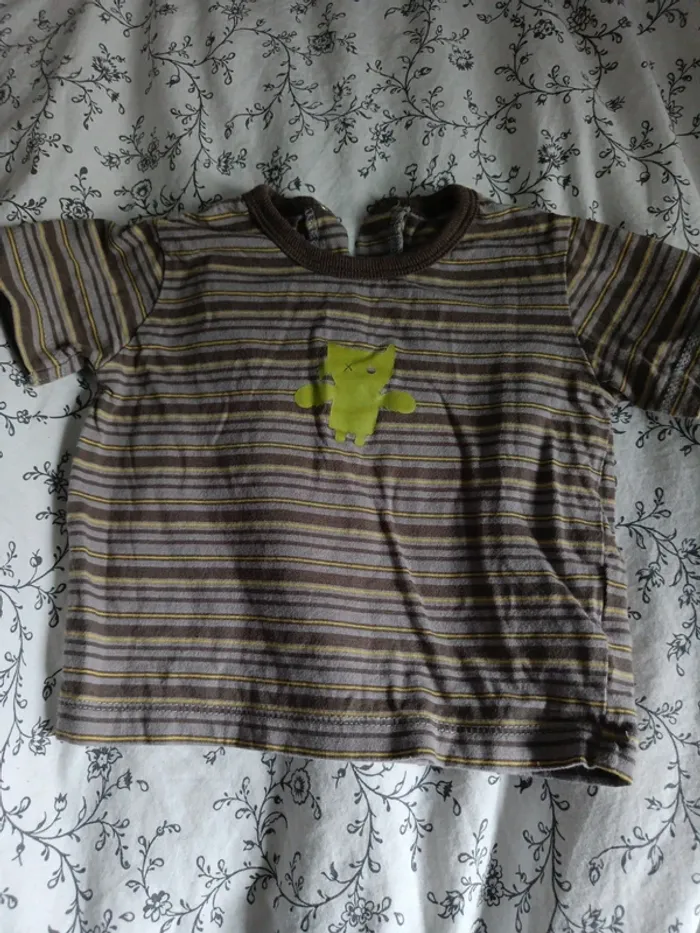 Tee shirt vert Vertbaudet 74cm