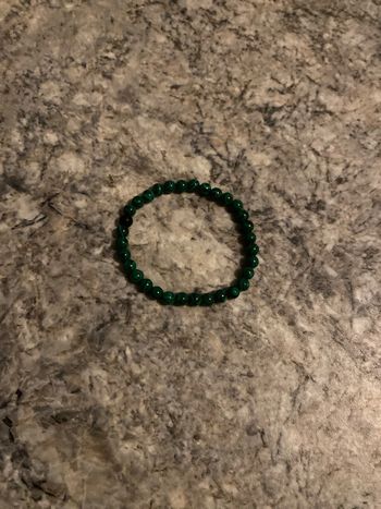 Bracelet perle vert