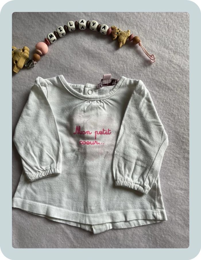 Tee shirt fille 1 mois - photo numéro 3