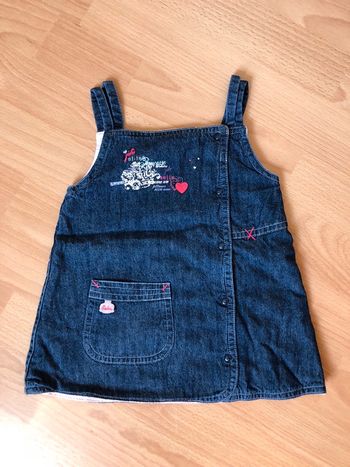 Jolie petite robe en jean bleu Orchestra T. 12 mois/74 cm
