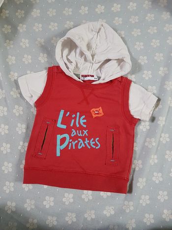 Tshirt à capuche garçon 9 mois