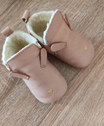 Chaussons Souples 9_12 mois Rose Poudré 