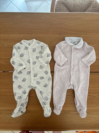 Lot 2 pyjamas 3 mois