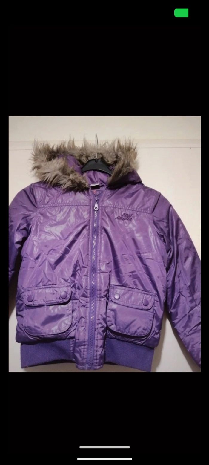 Belle doudoune violette Okaou. Taille 10ans - photo numéro 2