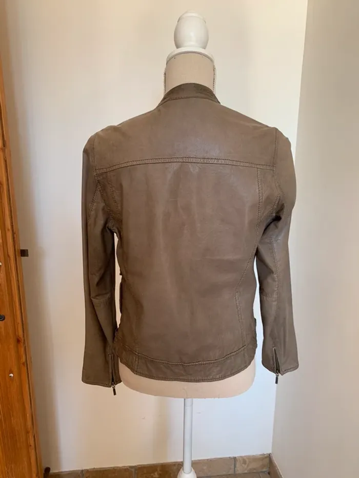 Veste en cuir d’agneau Maje taille M - photo numéro 2