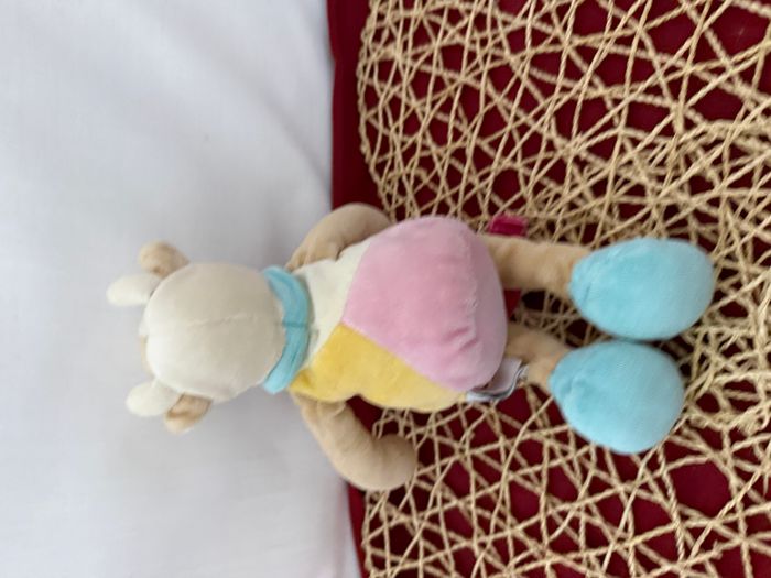 Peluche vache DOUDOU ET COMPAGNIE Cerise et son bonbon rose - photo numéro 2