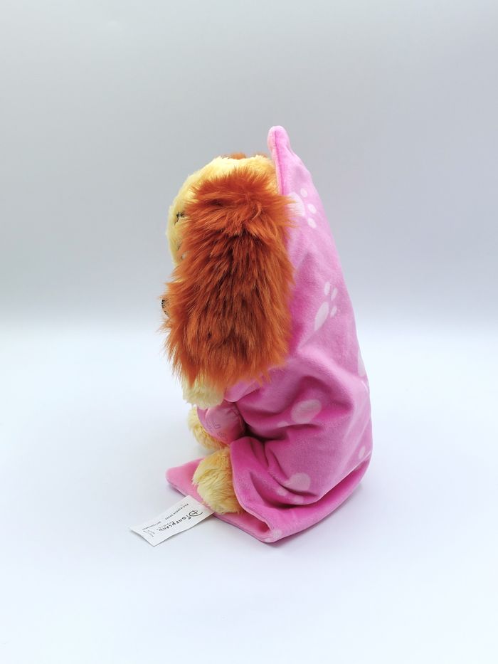 Peluche doudou chien Lady DISNEYLAND Belle et le clochard couverture rose coeur - photo numéro 4