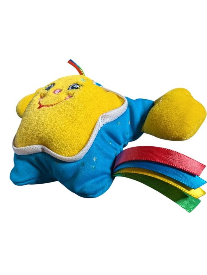 Vintage - peluches étoiles bleu violet jaune Fisher Price - photo numéro 5