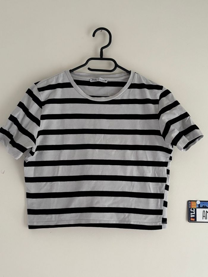 T-shirt court rayures