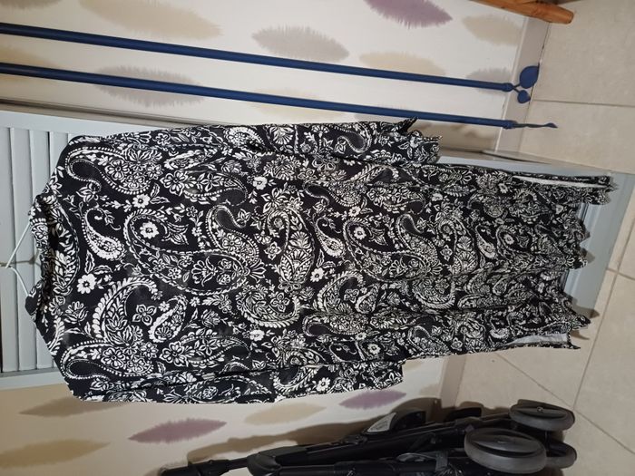 robe chemise manches longues avec fentes latérales Taille Unique - photo numéro 2