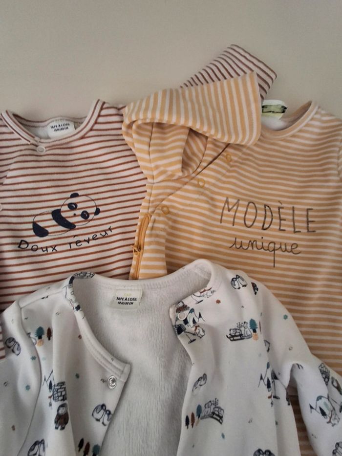 Lot de 3 pyjamas bébé garçon TAO - photo numéro 2