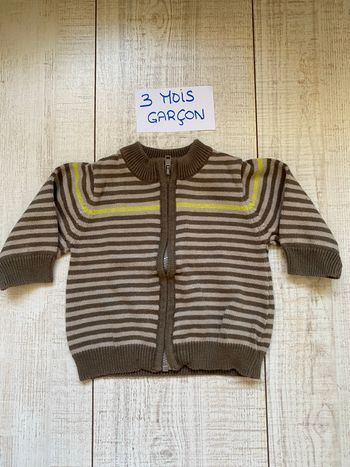 Gilet à rayures