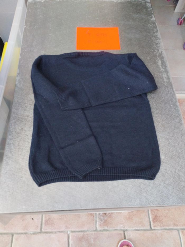 Pull de Noël 4-6 ans Lupilu bleu marine - photo numéro 4