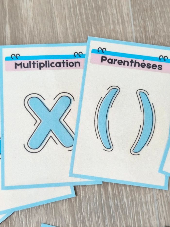 24 cartes chiffres et symboles - photo numéro 6