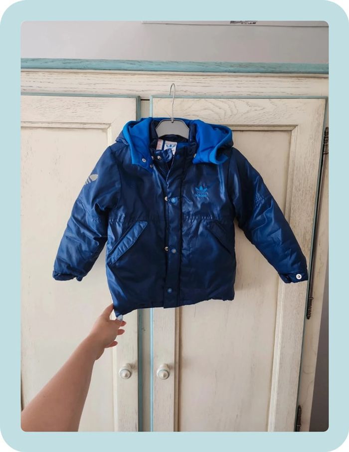 Doudoune bleue Adidas 4ans - photo numéro 8