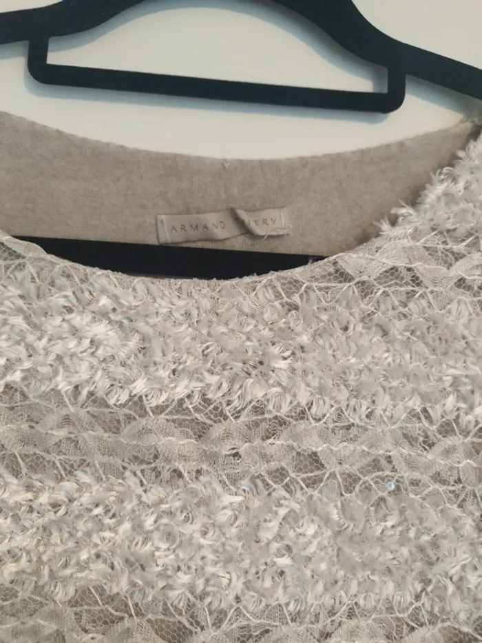 Pull "Armand Thiery" en mohair/acrylique taille 2 - photo numéro 6