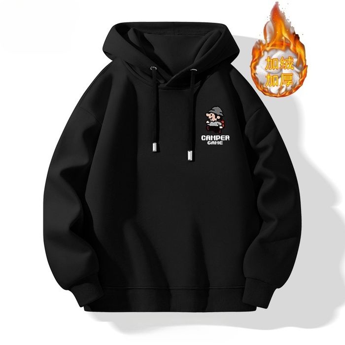 Sweat à capuche doublé en polaire et épais