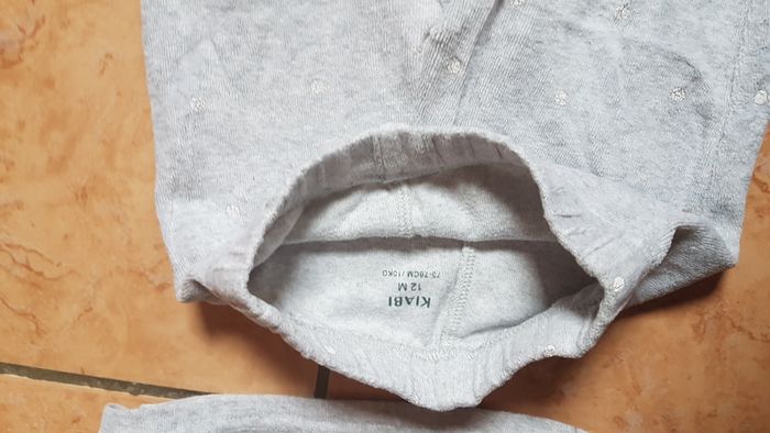 Pyjama 2 pièces mixte 12 mois gris Kiabi - photo numéro 4