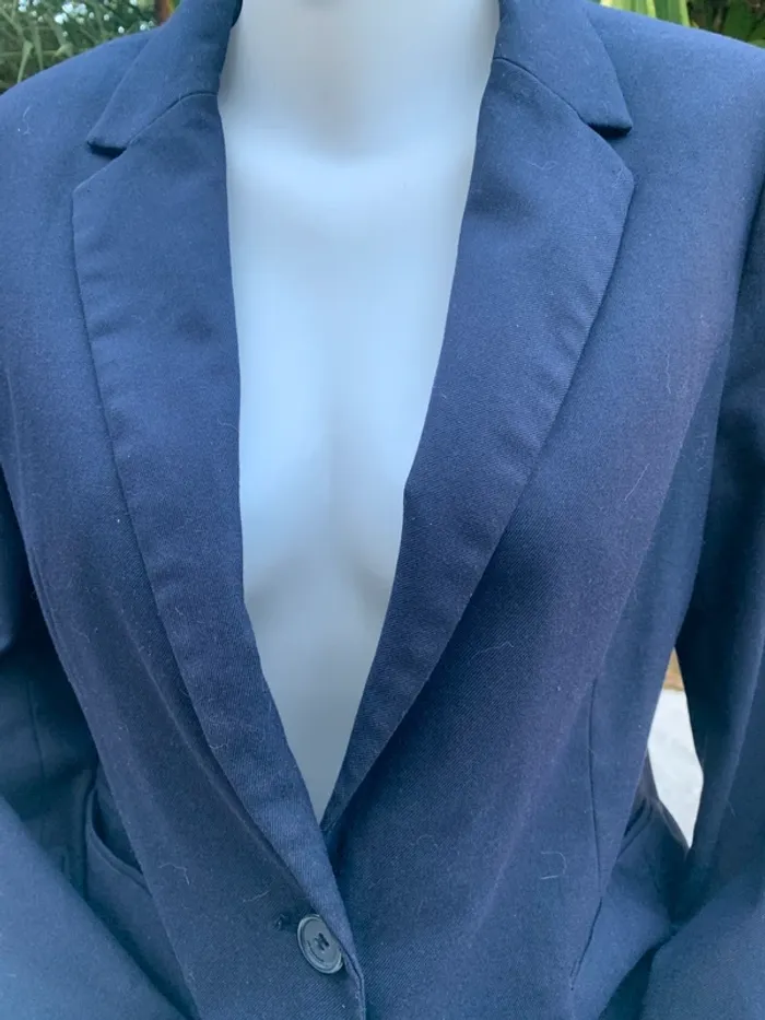 Blazer Promod bleu marine taille 40 - photo numéro 3