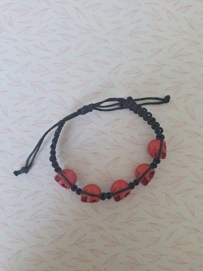 Bracelet tête de mort neuf - photo numéro 3