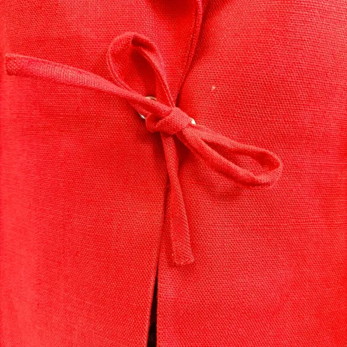 Veste été habillée  rouge fermé avec un lien (A1005) - photo numéro 3