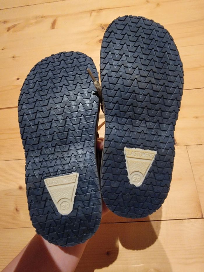 Chaussure type kickers bleu - photo numéro 2