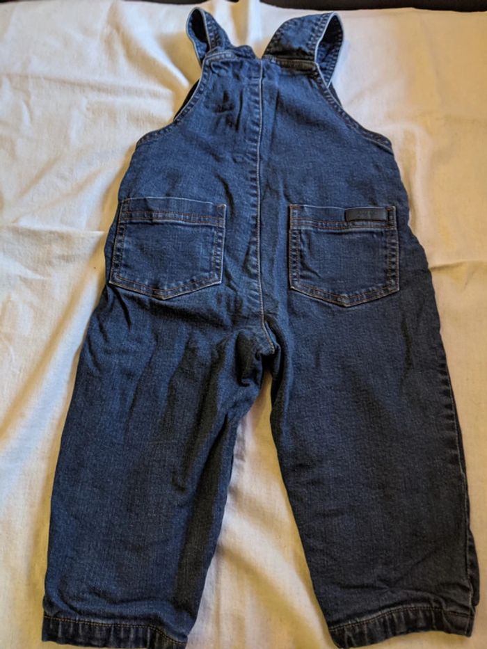 Lot de 2 salopettes en jeans 18 mois - photo numéro 7