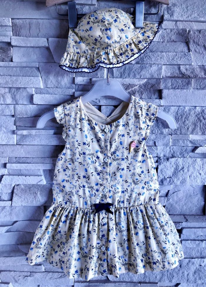 SERGENT MAJOR - ENSEMBLE 4P BÉBÉ FILLE MOTIF LIBERTY, VOLANTS & FANTAISIES 6M - photo numéro 3