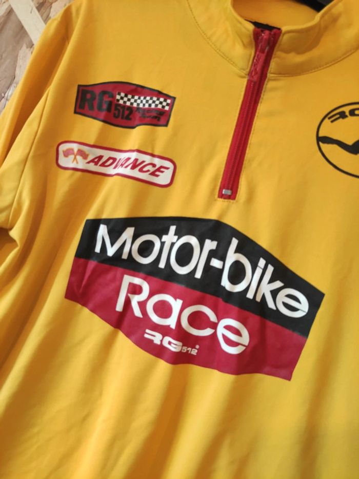 T-shirt jaune motor bike - photo numéro 2