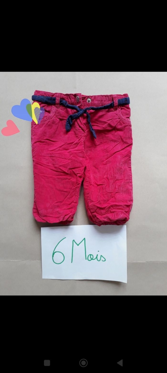 Pantalon velours 6 mois