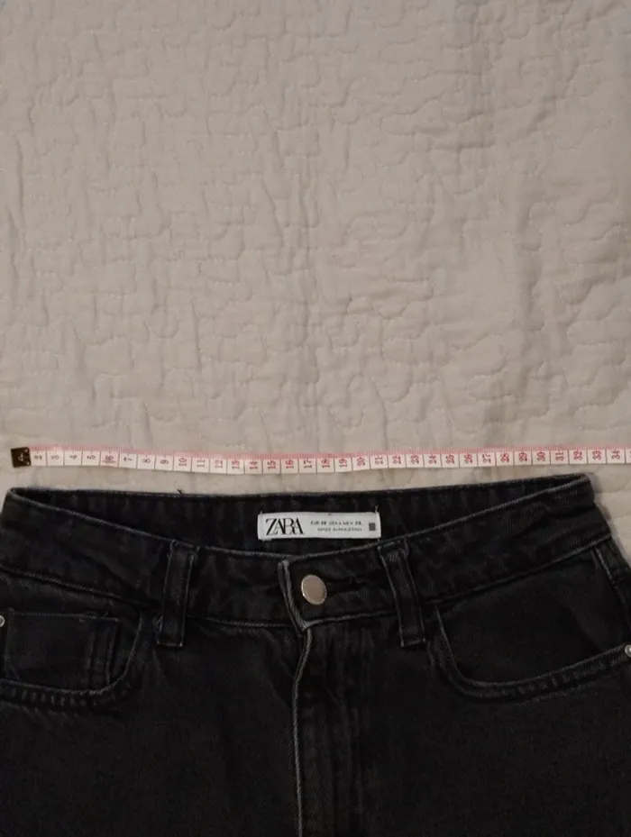 Jean noir Zara femme taille 36 - photo numéro 5