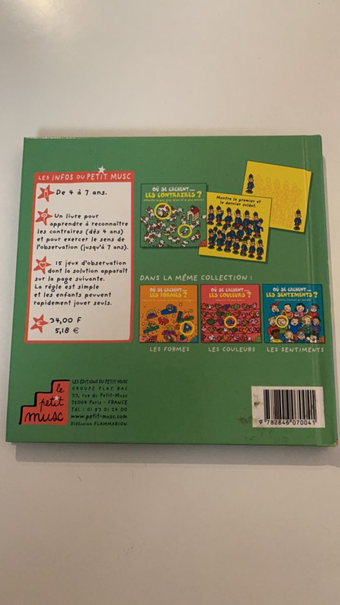 Livre « ou se cachent les contraires » - photo numéro 2