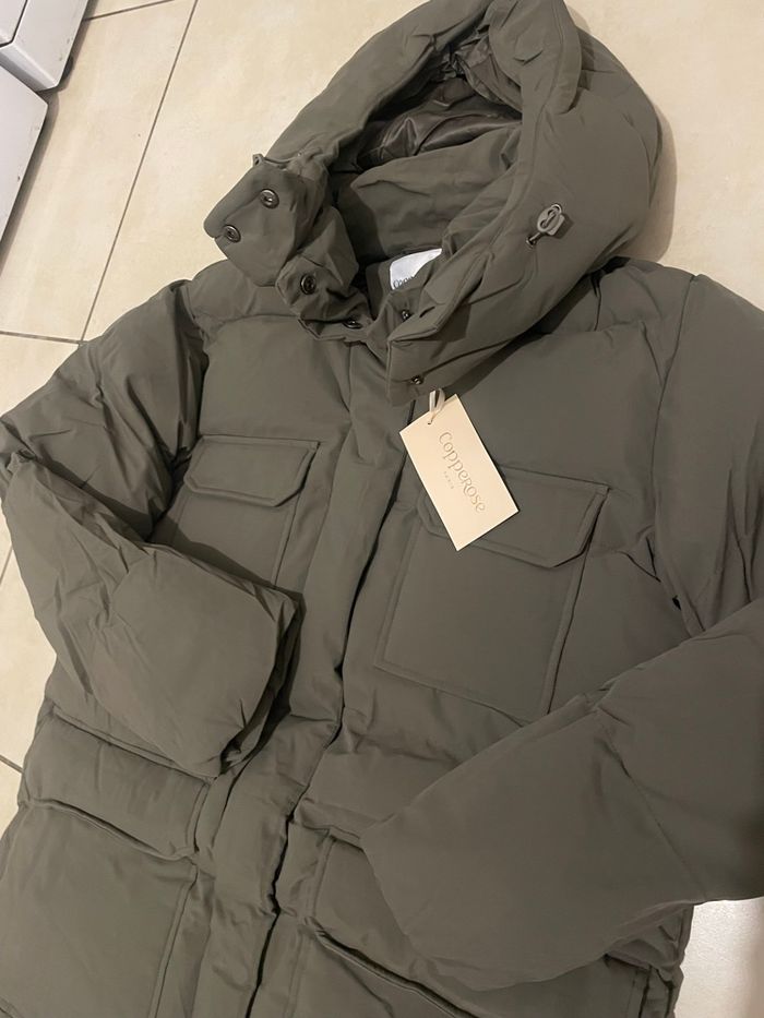 Doudoune longue Copperose gris taupe – Confort et chaleur avec style - photo numéro 2