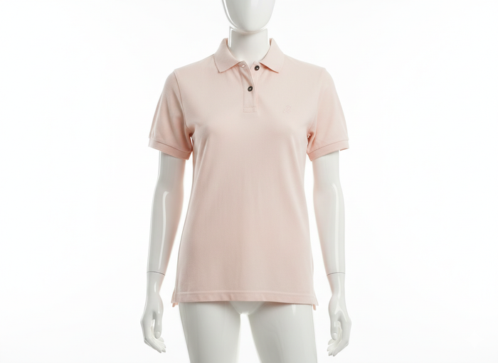 polo rose clair manches courtes Taille 38-40 Mixte Lois