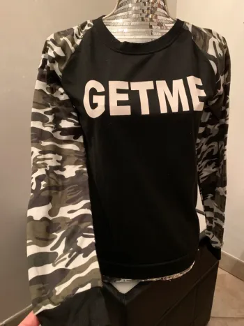 T-shirt manches longues pull léger militaire Milan taille M