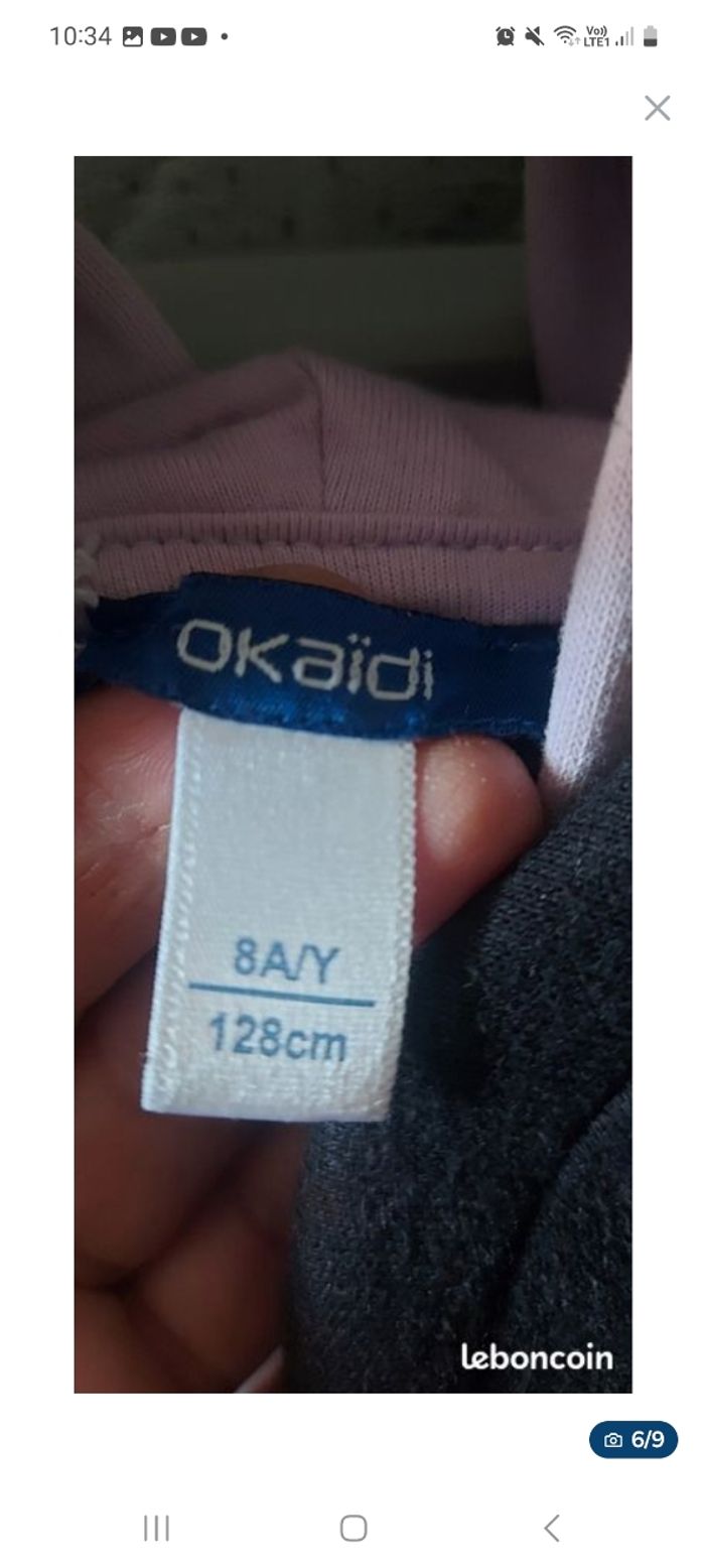 Lot se 4 sweats à capuche taille 8 ans - photo numéro 6