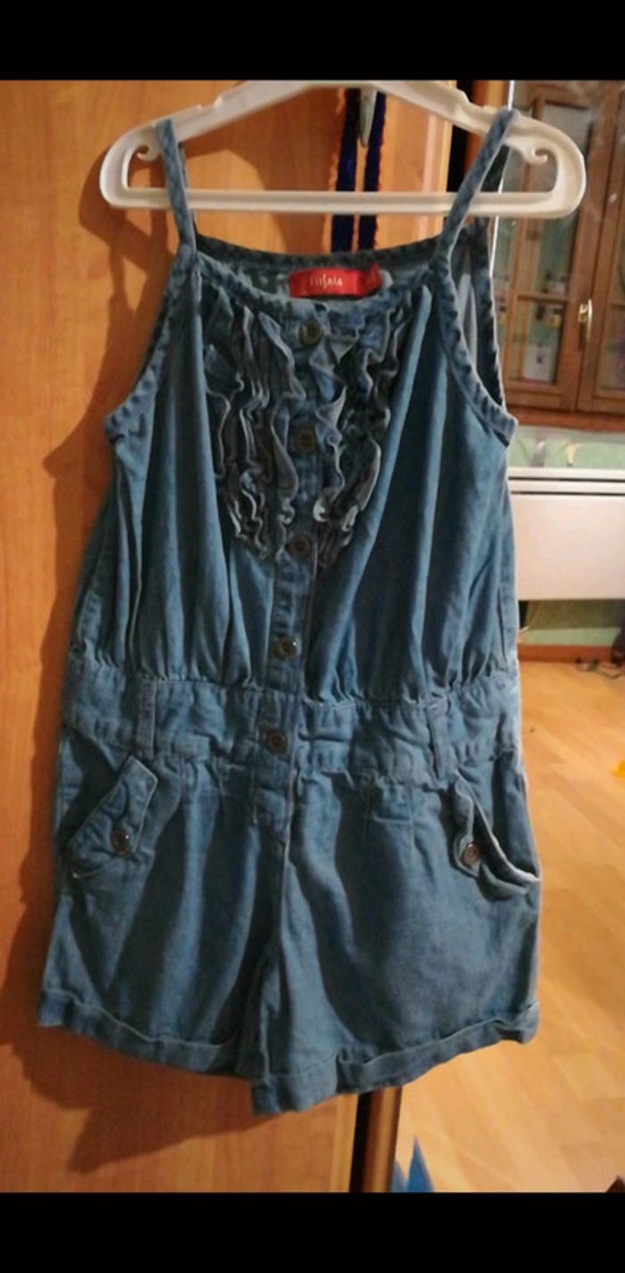Combishort jean