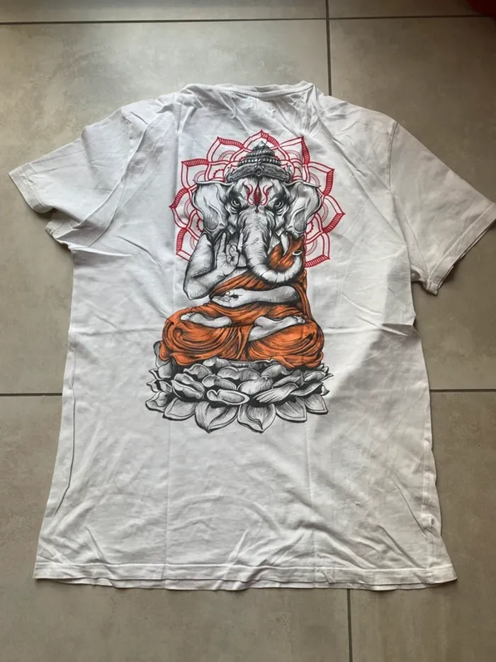 T shirt imprimé éléphant YourTurn L - photo numéro 5