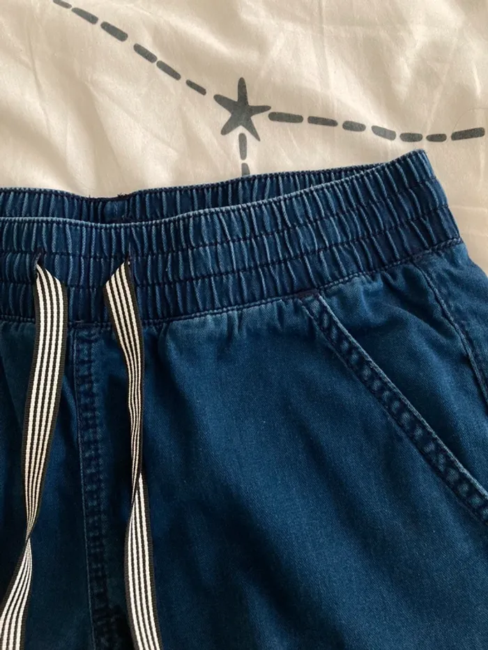 Magnifique short bleu foncé en coton || taille 32-34 - photo numéro 2