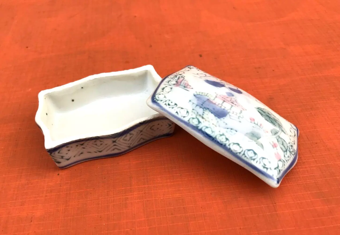 Boite à bijoux Porcelaine décor asiatique - photo numéro 8